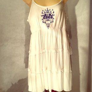 NWT White Dress with Corset-Tie sides